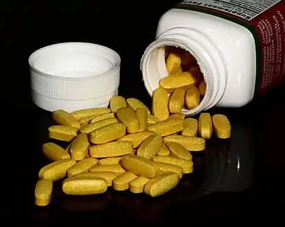As a tablet (B vitamins)