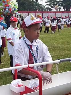 Global handwashing day celebrations in Indonesia in 2008