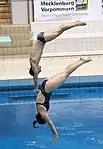 Swimming as an exercise tones muscles and builds strength.