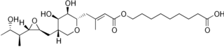 Structural formula of pseudomonic acid A (PA-A), the principal component of mupirocin