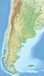 location of Laguna Negra in Argentina