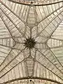 The wooden ceiling