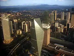 A view of Büyükdere Avenue in Levent