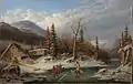 Winter Landscape, Laval, oil on canvas, 1862, National Gallery