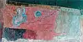 Artificial Flower with a Pink Background, 1974, Oil on paper laid down on canvas, 28 x 54 cm.