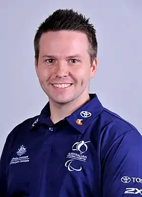 Image 2Jeremy DoylePhoto: Sport the LibraryJeremy Doyle (1983–2011) was an Australian wheelchair basketball player. Left paraplegic after a car accident, he was classified as a 1 point player. While representing his country Doyle won two gold medals, first at the 2009 Paralympic World Cup and again at the 2010 Wheelchair Basketball World Championship.More selected pictures