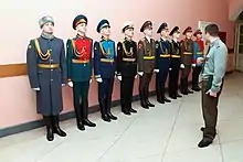 Different service and dress uniforms used by the 154th ICR's personnel