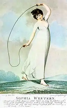 "Sophia Western", engraving after Buck, 1800