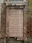 Memorial plaque of Royal Artillery captain († 1900)