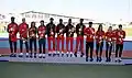 4x400m Relay Medal ceremony
