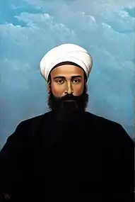 Portrait of Mohamed Darouich al Allousi, 1924, oil on canvas, 892 × 595 mm. Mathaf: Arab Museum of Modern Art.