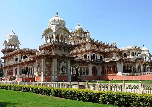 The Albert Hall Museum was designed by Samuel Swinton Jacob, and was opened as public museum in 1887.