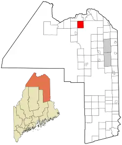 Location of New Canada, Maine