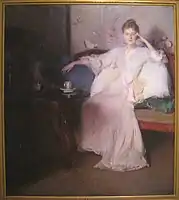 Edmund Tarbell, Arrangement in Pink and Gray (Afternoon Tea), ca. 1894, Worcester Art Museum
