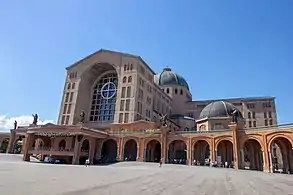 Image 98The Basilica of Our Lady of Aparecida is the second largest Catholic church in the world in interior area after the St. Peter's Basilica in the Vatican City. (from Tourism in Brazil)