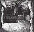 Interior of one of the Domus de Janas of Sant'Andrea Priu, Bonorva.