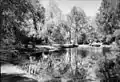 The estate's English landscape garden