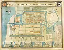 Large overhead map with smaller maps
