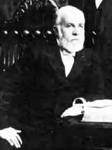 Cropped 1890 image of California Supreme Court Chief Justice William H. Beatty.