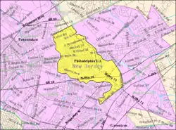 Census Bureau map of Maple Shade Township, New Jersey