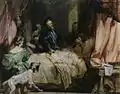 Charles V visits Francis I  after the Battle of Pavia, c. 1827