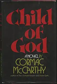 First-edition dust cover jacket for Child of God