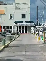 Entrance to Club Nautico de Ponce docking area restaurant