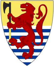 The coat of arms of the Earldom of Iceland from 1262.