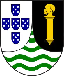 Portuguese Guinea(1935–1974)Black with a golden scepter which ends in a negro’s head (used by King Afonso V).