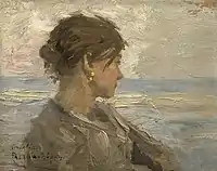 Young Woman by the Sea The Jack Daulton Collection, Los Altos Hills, California