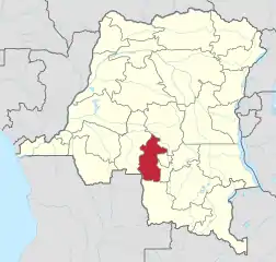 Image 16Kasaï-Central province, where the Kamwina Nsapu militia clashes with security forces began. (from History of the Democratic Republic of the Congo)