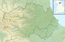 Map showing the location of Hartlepool Submerged Forest