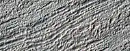 Close, color view of concentric crater fill, as seen by HiRISE under HiWish program