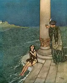 illustration for Hans Christian Andersen's "The Little Mermaid"