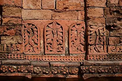 Terracotta carvings on the walls