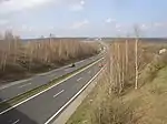 Section of D7 near Brandýsek, completed in 1984.