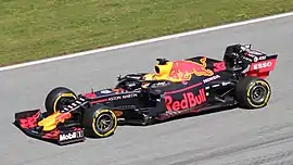 Max Verstappen driving the RB15 at the 2019 Austrian Grand Prix