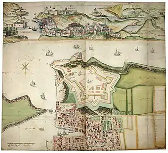 De Gomme's original designs for the Royal Citadel