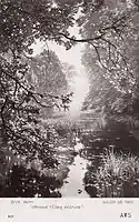 Henri Biva, Le Matin embrumé à Villeneuve-l'Etang, Salon de Paris, 1910 postcard