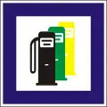 F-017A filling station selling unleaded gasoline and autogas
