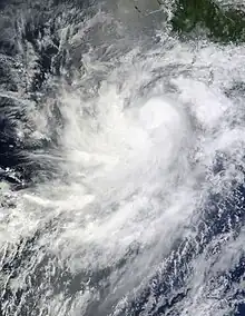 Hurricane Frank off the coast of Mexico on August 25