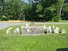 Photo of assorted headstones