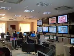 Traffic Management Center at Ashok Nagar Police Center, Bangalore.