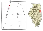 Location of Clifton in Iroquois County, Illinois