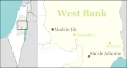 Almog is located in the Central West Bank