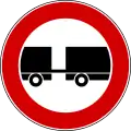 No vehicles with trailer