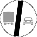 End of no overtaking by heavy goods vehicles
