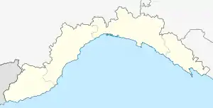 Chiavari is located in Liguria
