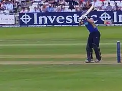 Jimmy Adams batting