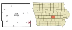 Location of Lynnville, Iowa
